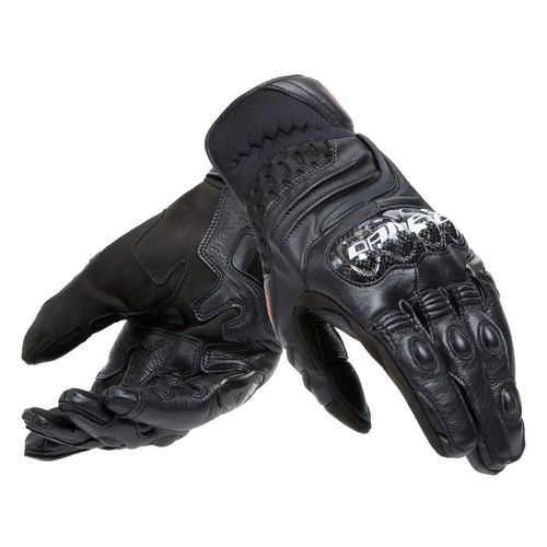 GUANTI DA MOTO DAINESE IN PELLE CORTI CARBON 4 SHORT LEATHER GLOVES CARBONIO DCP - Imagen 6 de 8