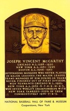 Joseph Vincent Mc Carthy National Baseball Hall of Fame & Museum