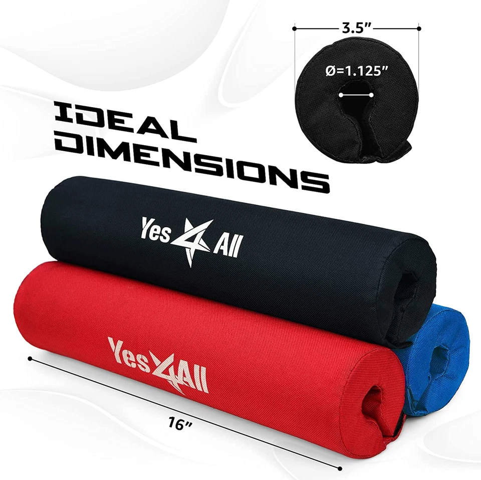 Yes4All Barra Espuma Gruesa Nylon Almohadilla, Cuello Hombro Almohadilla Protectora para Estocadas, S Foto 3 de 4