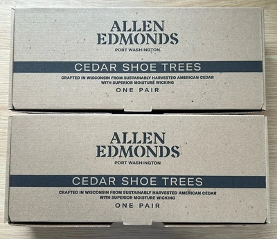 Neu Allen Edmonds Herren Kombination Zeder Schuhspanner, LARGE. (2 Stück/4 Bäume) - Bild 1 von 4