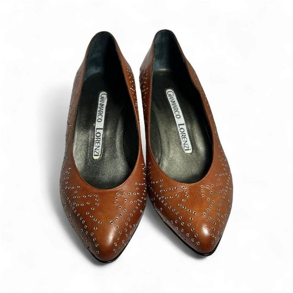 Women Gianmarco Lorenzi Heels Brown Leather 37.5