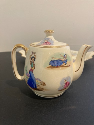 Royal Winton Grimwades National Dances Breakfast Set Circa 1940s - Picture 7 of 16