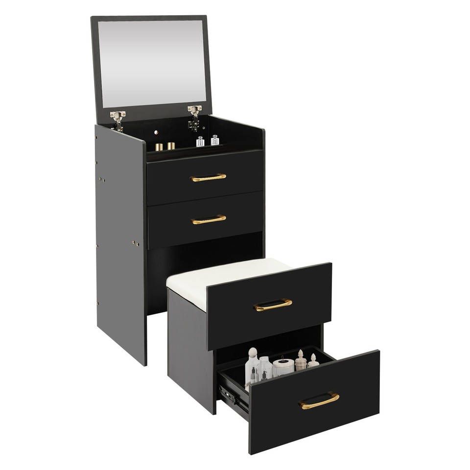 Makeup desk with mirror compact dressing table small make up table