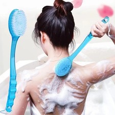 Long Handle Bath Body Brush Soft Back Shower ...