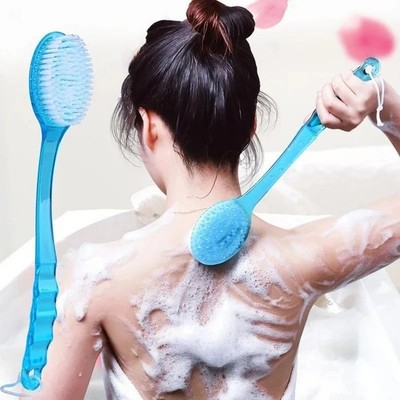 Long Handle Bath Body Brush Soft Back Shower Exfoliating Skin Scrubber Massager