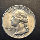 1964d Washington silver quarter.BU