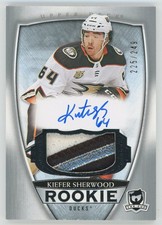 2018-19 Upper Deck The Cup Rookie Patch Autograph Kiefer Sherwood 225/249 #117