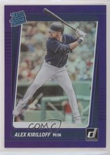 2021 Panini Donruss Rated Rookies Holo Purple Alex Kirilloff #40 0to2