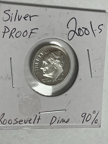 2001S Silver Roosevelt Dime UNC Proof 90% Silver San Francisco Mint Free Ship
