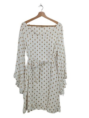 ISLA IBIZA Sommerkleid Damen Kleid Gr. DE 36 creme Casual-Look