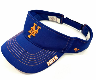 #ad New York Mets #x27;47 Brand Blue Clean Up Visor Adjustable Dad Hat “Mets” Name Side $29.99