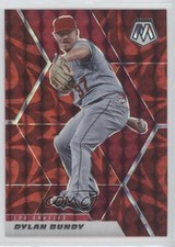 2021 Panini Mosaic Reactive Red Mosaic Prizm Dylan Bundy #133 2g6
