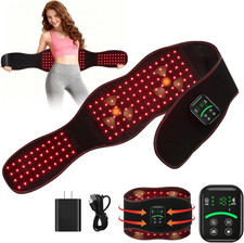 Red Light Therapy Belt for Body Back  Abdomen, 5000Mah Cordless Infrared Waist