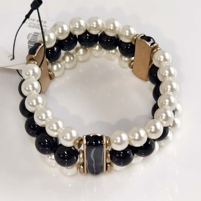 Chicos Beads Stretch Statement Bracelet Chic Women Party Vacation Jewelry Gift