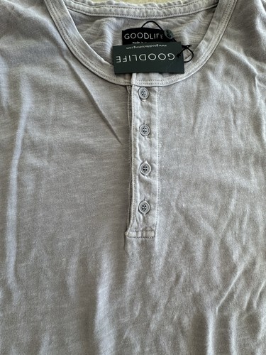 Goodlife Long Sleeve Henley Alloy Grey Size M BNWT - Picture 2 of 8