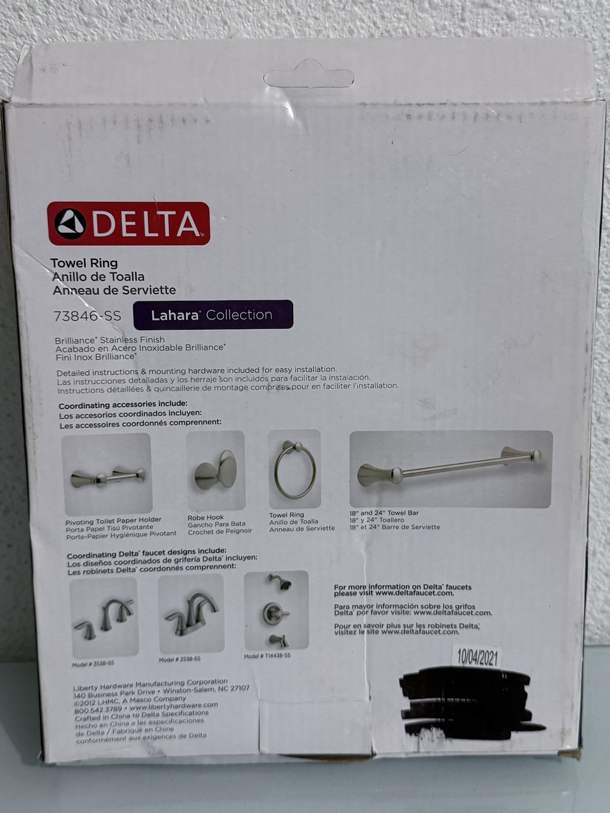 Delta 73846-SS Lahara Collection Towel Ring in Brilliance Stainless