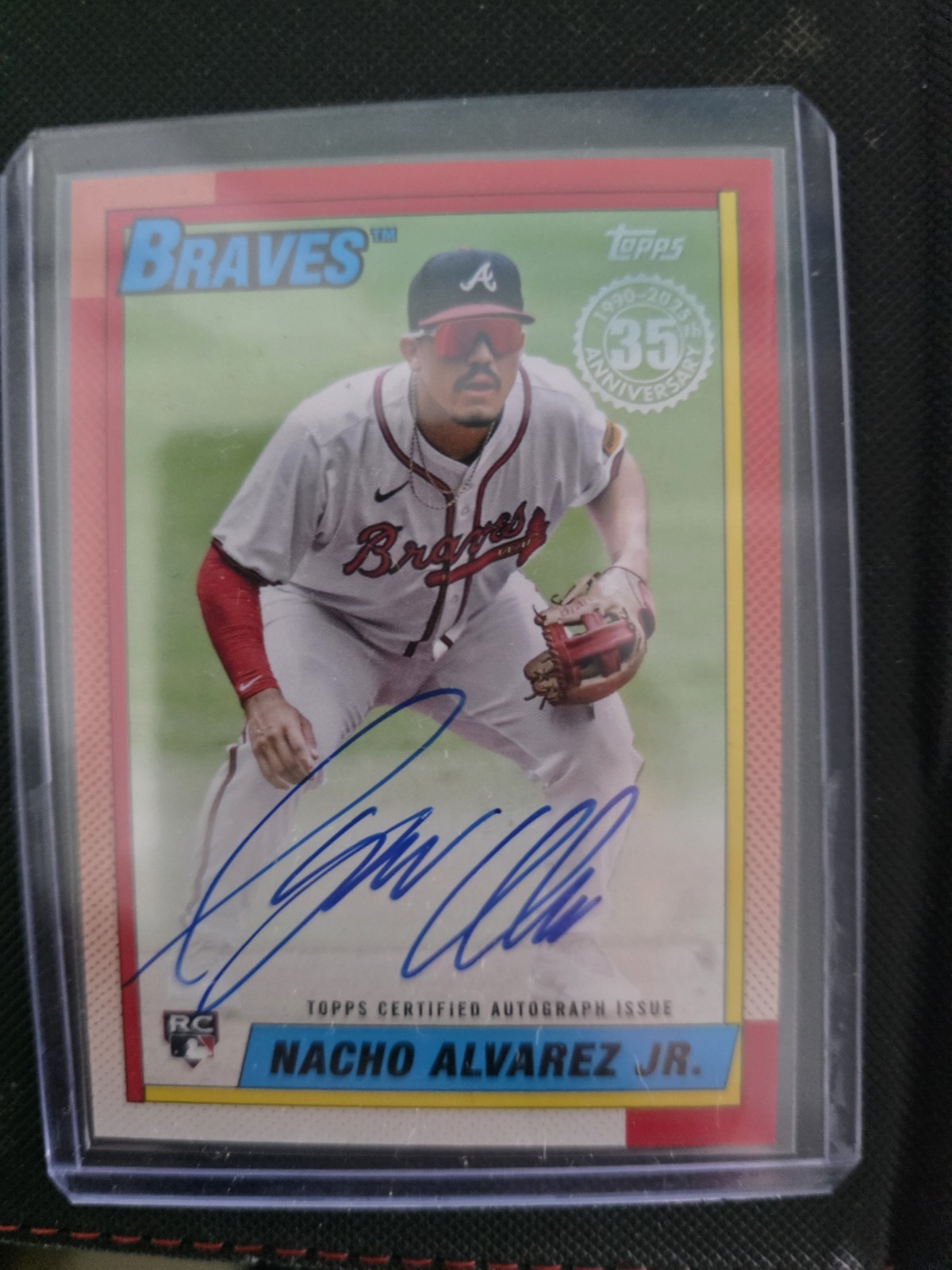 2025 Topps Ser 1 - 1990 Topps Baseball Autogm Nacho Alvarez Jr. #90A-NA (AU, RC)