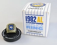 MILWAUKEE BREWERS 1982 WORLD SERIES Replica Ring MLB SGA Chevrolet NEW NIB