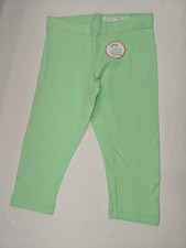 Wonder Nation Girls Green Capri Leggings Size Small 6-6X Cotton Stretch Knit
