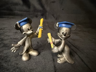 Disney Hudson Pewter Mickey & Minnie Mouse Graduate in Cap & Gown Set of 2