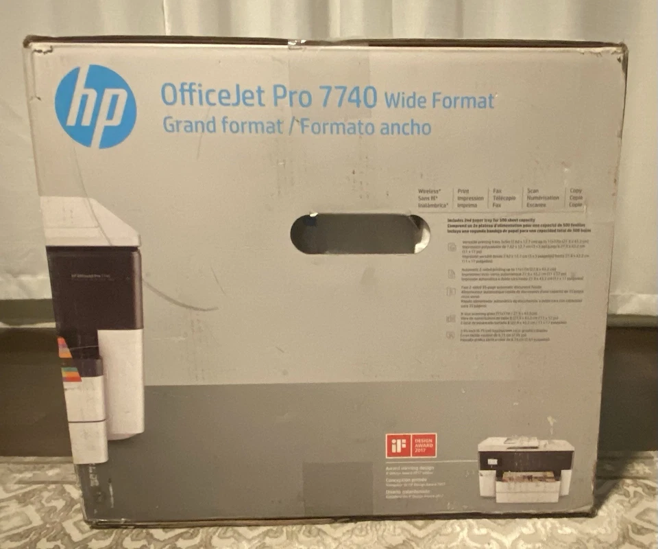 HP OfficeJet Pro 7740 Wide Format All-in-One Printer (Brand New Sealed) - Image 3 of 4