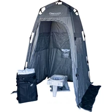 Cleanwaste Go Anywhere Complete Portable Toilet System Grey, One Size