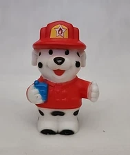 Fisher Price Little People Dalmatian Dog Puppy Fireman Firefighter Toy Figure