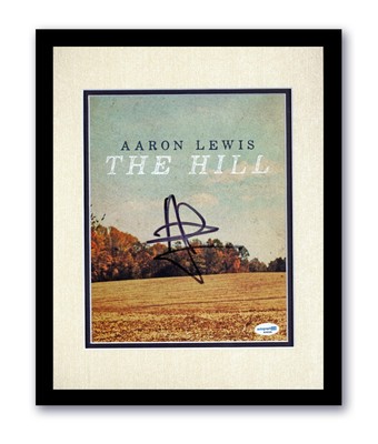 Aaron Lewis Autograph Signed 11x14 Framed 8x10 Photo The Hill Staind ACOA