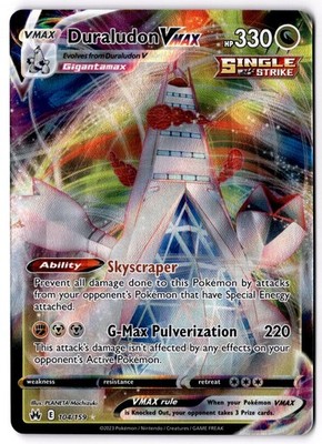 Duraludon VMAX Holo Ultra Rare Crown Zenith 104/159 NM
