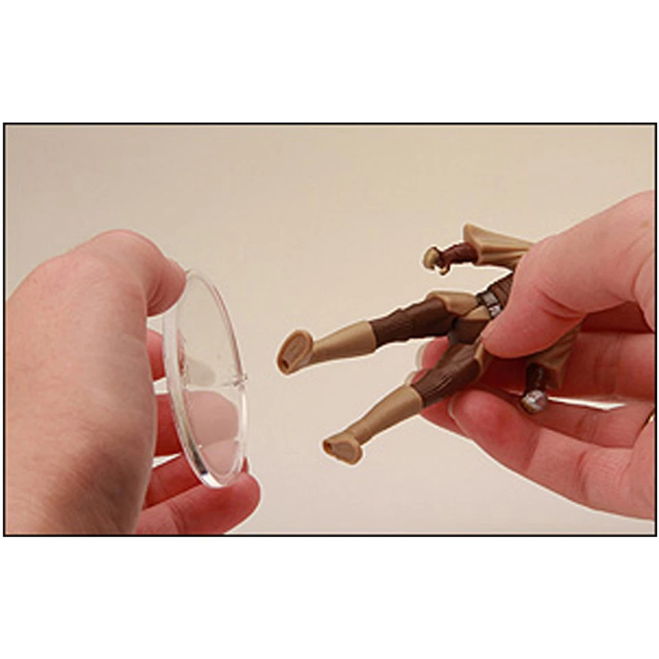 Protech Clear Action Figure Stands for Modern, 3.75" Star Wars Figures 3/32" Peg - Image 3 of 3