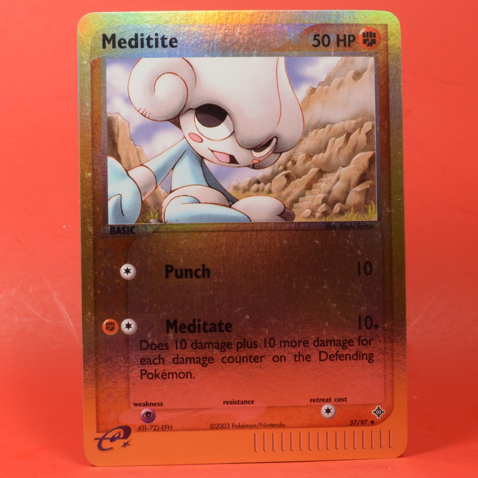 Pokemon TCG English Card ex Dragon Meditite 37/97 Reverse Holo