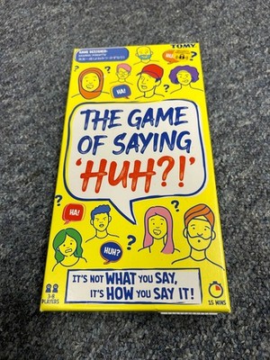 TOMY The Game of Saying 'Huh?!' - Voice Impressions Card Games (New) Free P+P