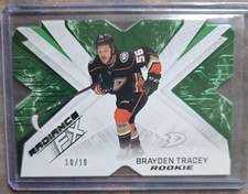 2022-23 Upper Deck SPx Brayden Tracey Radiance FX Green /10RC #RFX-70
