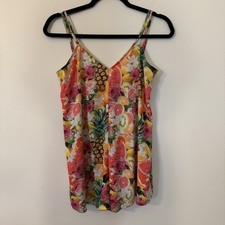 Show Me Your Mumu Romper Tropical Spaghetti Strap Size S