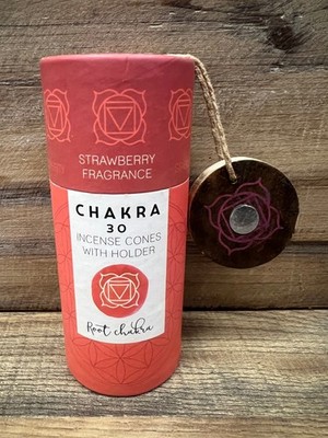 Chakra Strawberry Incense Cones 5.5'' x 2.5''