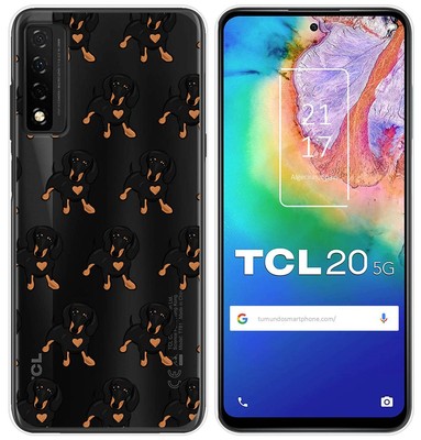 Custodia TPU Morbida Trasparente Per TCL 10L (6.53 Pollice) - Cover Ultra Sottile Silicone Con Effetto Marmo - 4