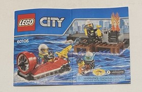 Lego 60106 Town City Fire Starter Set Complete with Instructions 2016