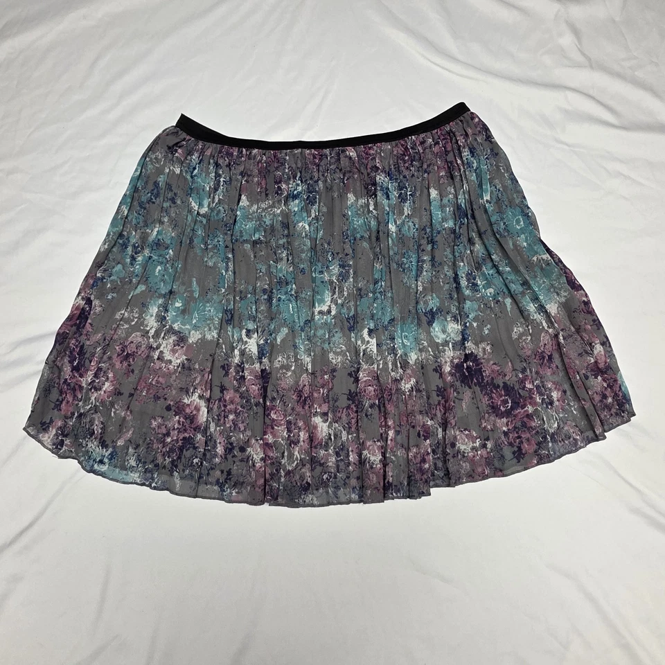 Falda corta vintage para jóvenes talla XL cintura elástica en capas fangosa Foto 2 de 4