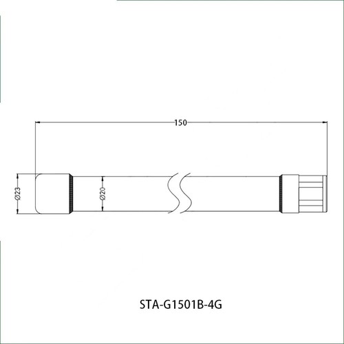 Outdoor Antenna Fiberglass Antenna Long Distance Receiving 150mm Length - Afbeelding 3 van 5
