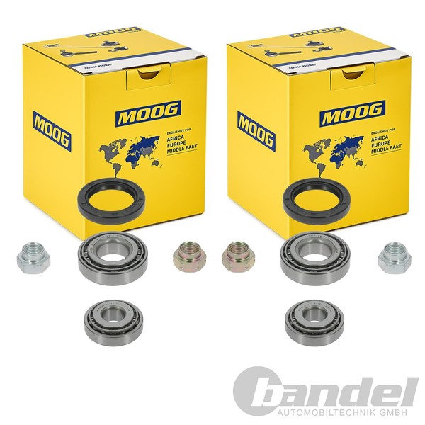 2X Moog RADLAGER-SATZ Vorne Passend FüR Fiat 126 850 FSO 126P Seat 133 600-image