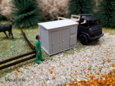 ho 2 postes transformateurs béton préfabriqué 1/87 décor train diorama maquette