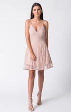 Keepsake The Label Above Water Lace Mini Dress Size S Rose