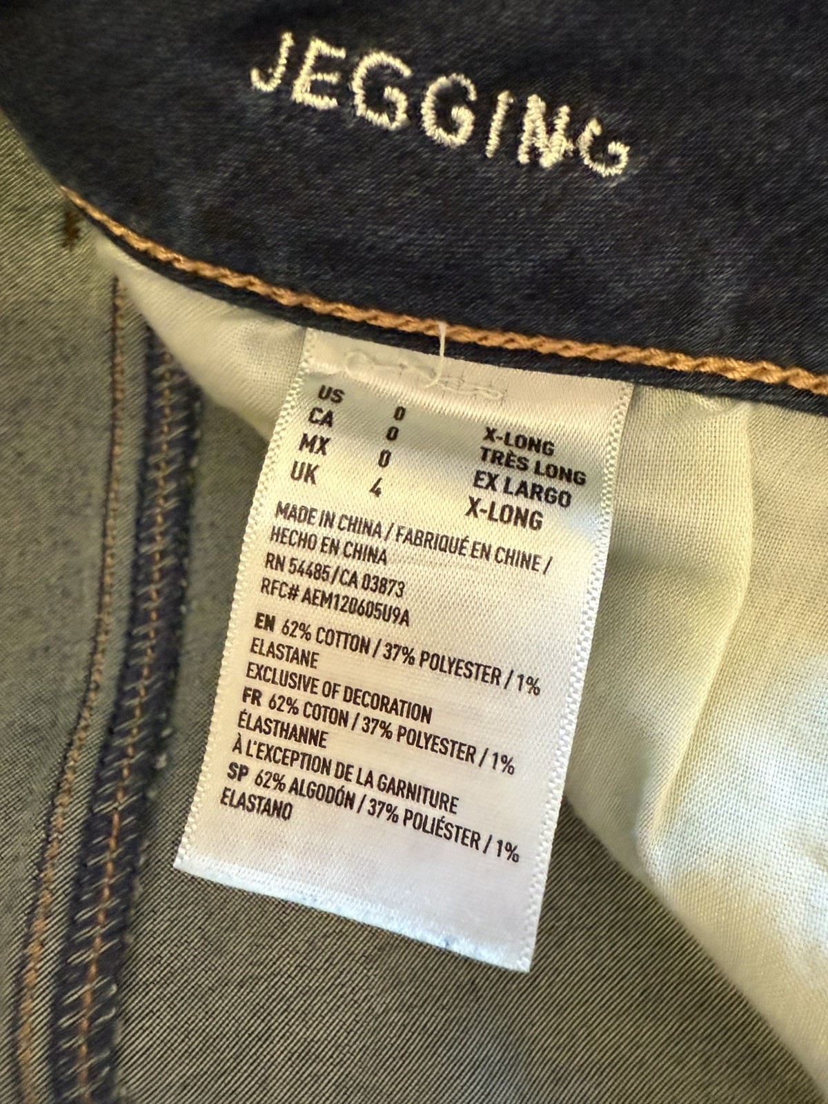 American Eagle Solid Dark Blue Jegging Skinny Jea… - image 2