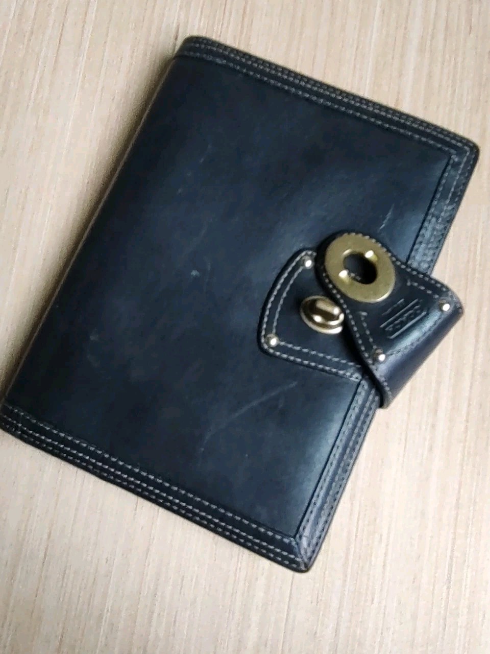 Coach Vintage 90's Legacy Turnlock Agenda Planner Leather Black Cover Gold RARE image 9