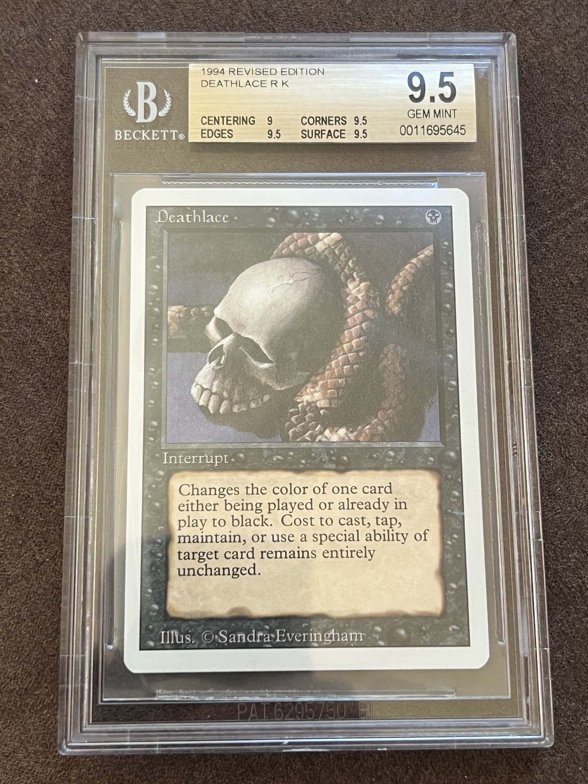 MTG 3rd Edition Revised 1994 Deathlace BGS 9.5 Gem MT Old School 93/94
