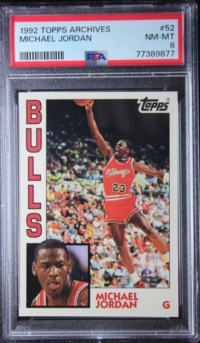 1992 Topps Archives Michael Jordan 1984 Card #52 PSA 8