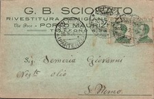 Imperia Porto Maurizio G.B. Sciorato rivestitura Damigiane F. piccolo spedita