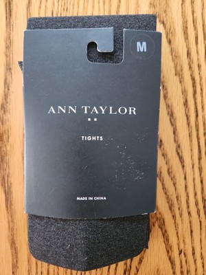 Ann Taylor M NEW Heather Silver-Gray Tights