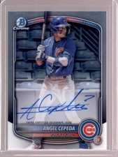 ANGEL CEPEDA 2025 Bowman Chrome 1st Rookie RC Autograph Auto #CPA-AC