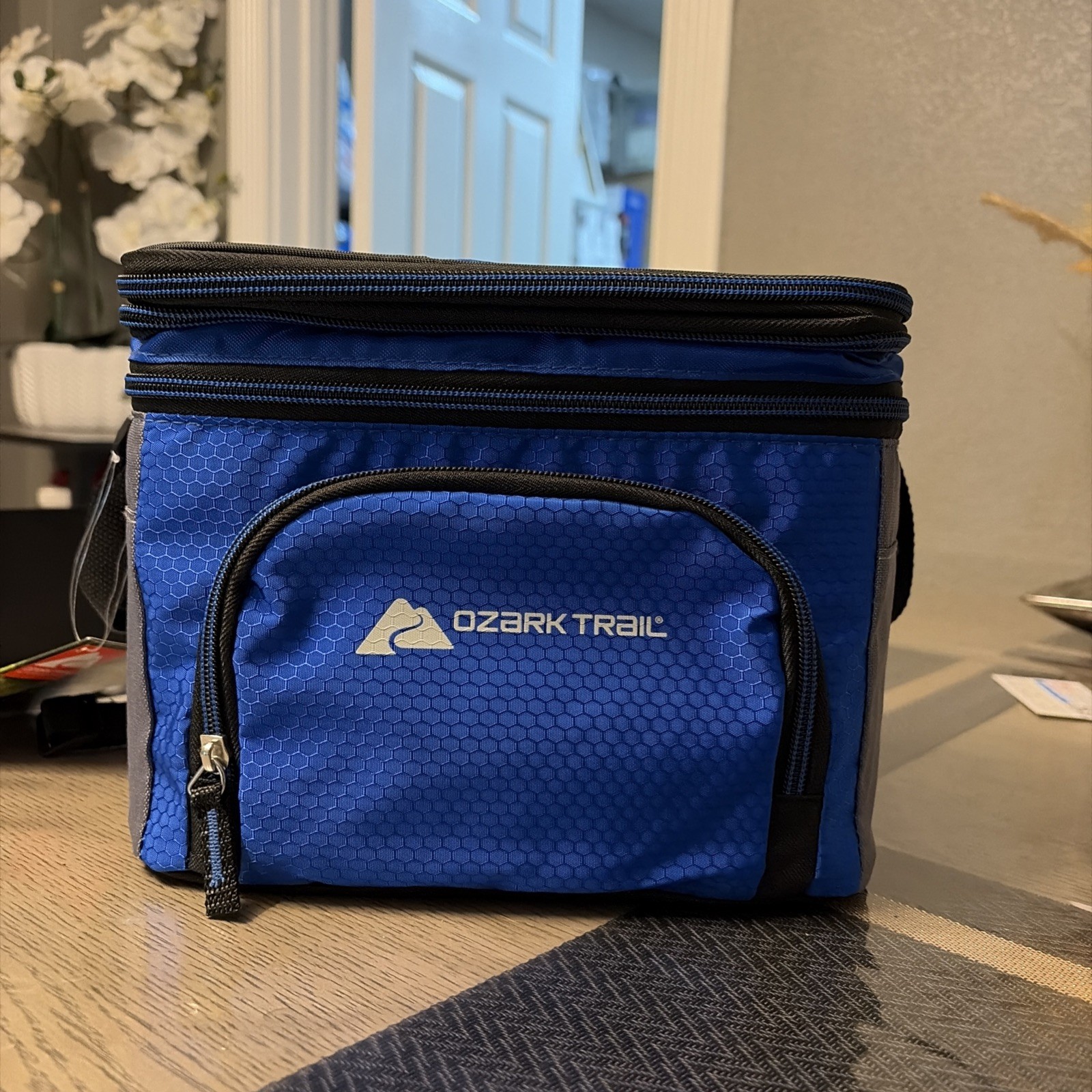 Bag 6 Cans Soft Insulated Lunch Box Blue